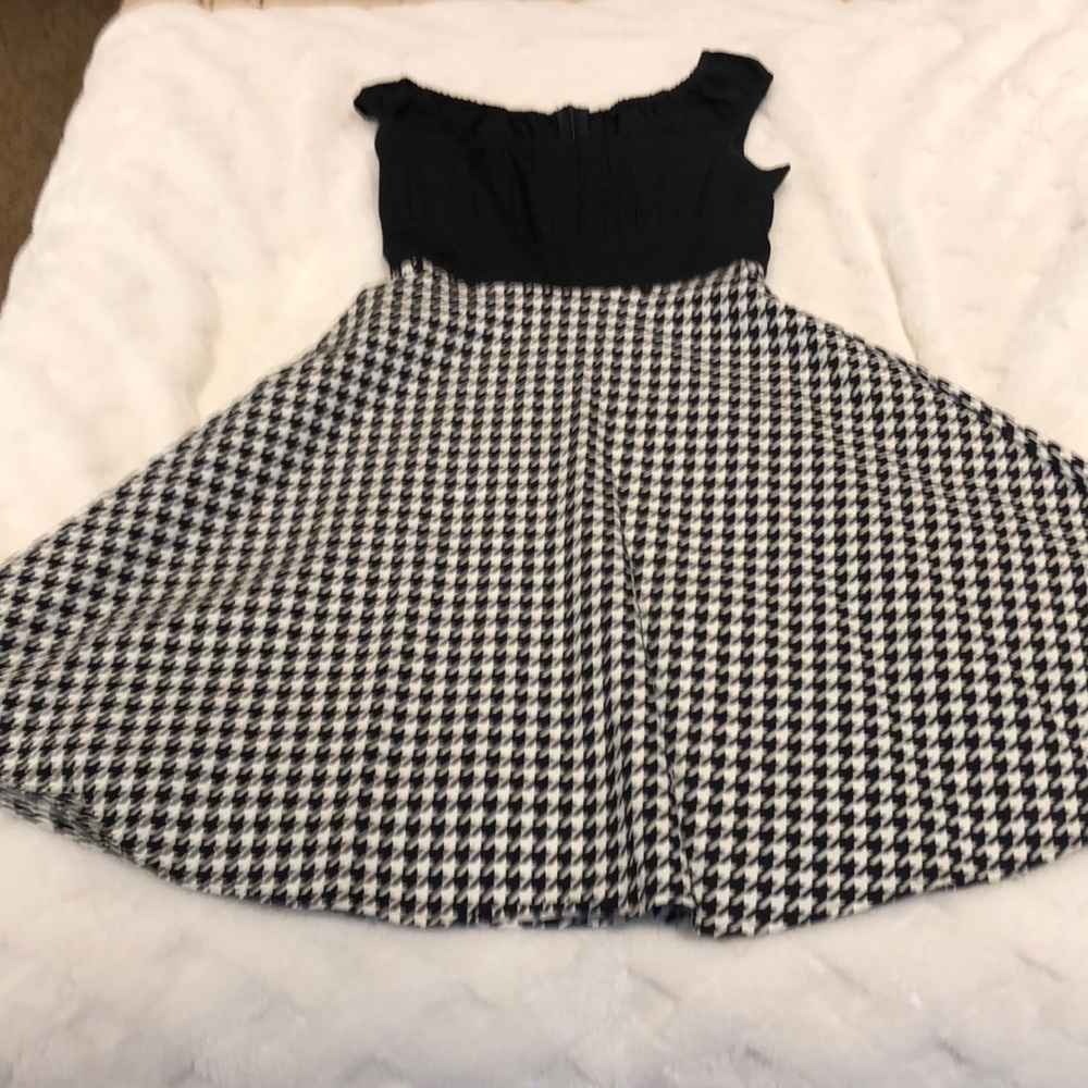 Houndstooth rockabilly dress